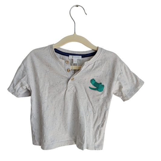 Sprout Grey Crocodile Top, Size 0