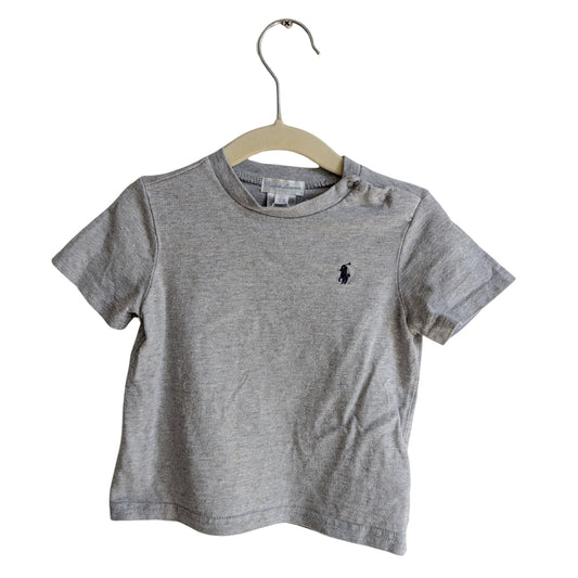 Ralph Lauren Grey Tee, Size 12M