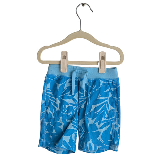 Baby Gap Blue Floral Short, Size 2