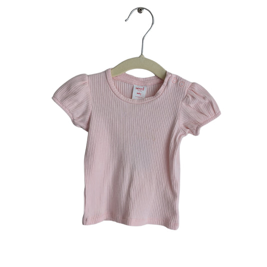 Seed Pink Rib Top, Size 1