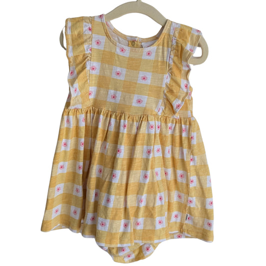 Sprout Yellow Flower Dress, Size 1
