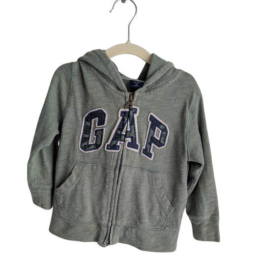 Baby Gap Green ZIpper Hoodie, Size 2