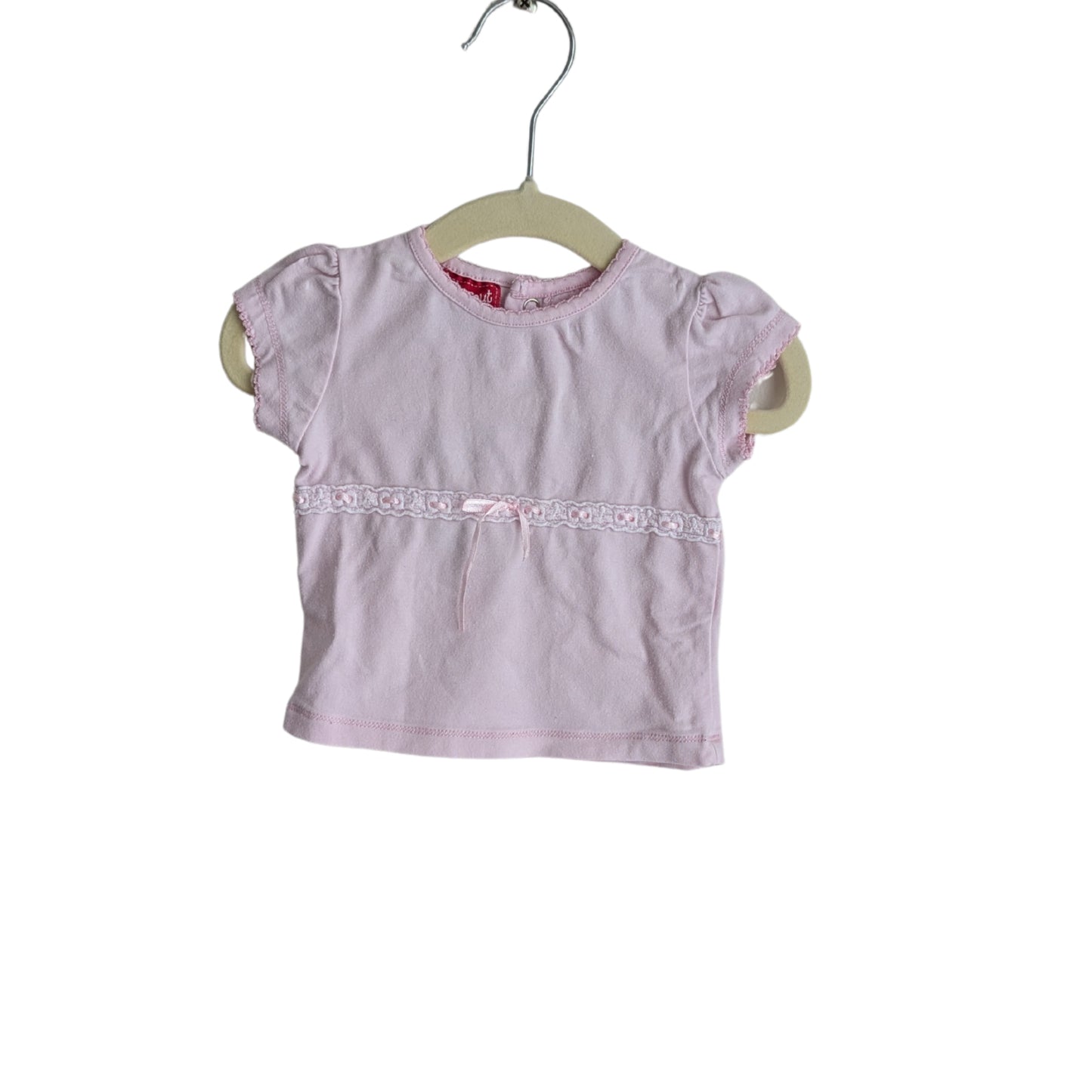 Sprout Pink Bow Top, Size 000