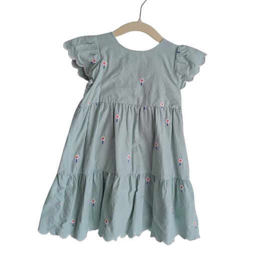 Jack & Milly Teal Embroided Dress, Size 1