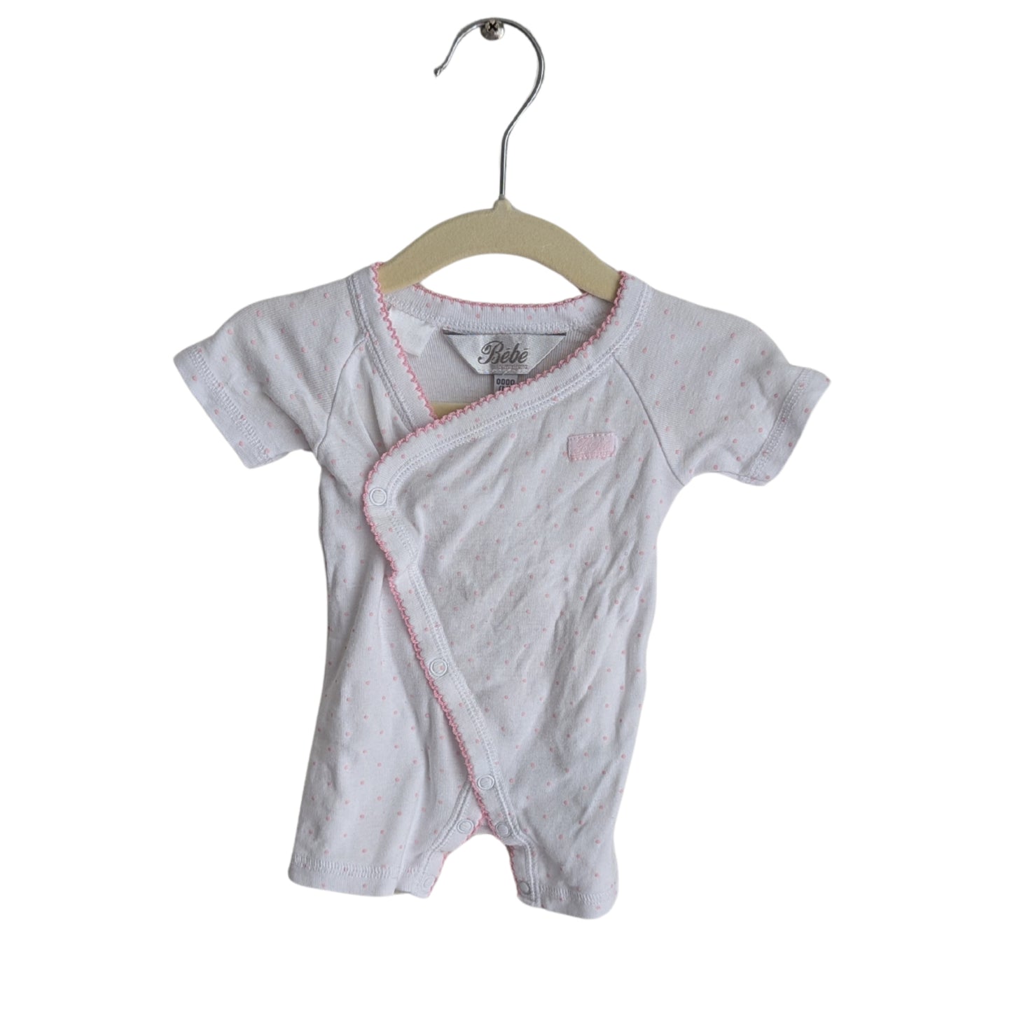 Bebe Pink Dot Bodysuit, Size 0000