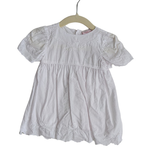 Emma Levine White Embroided Dress, Size 00