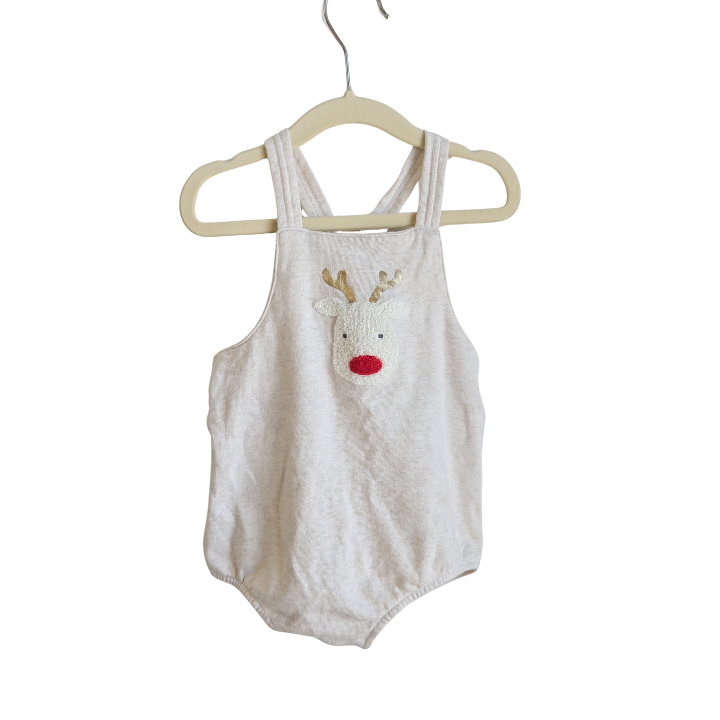Seed Reindeer Romper, Size 1