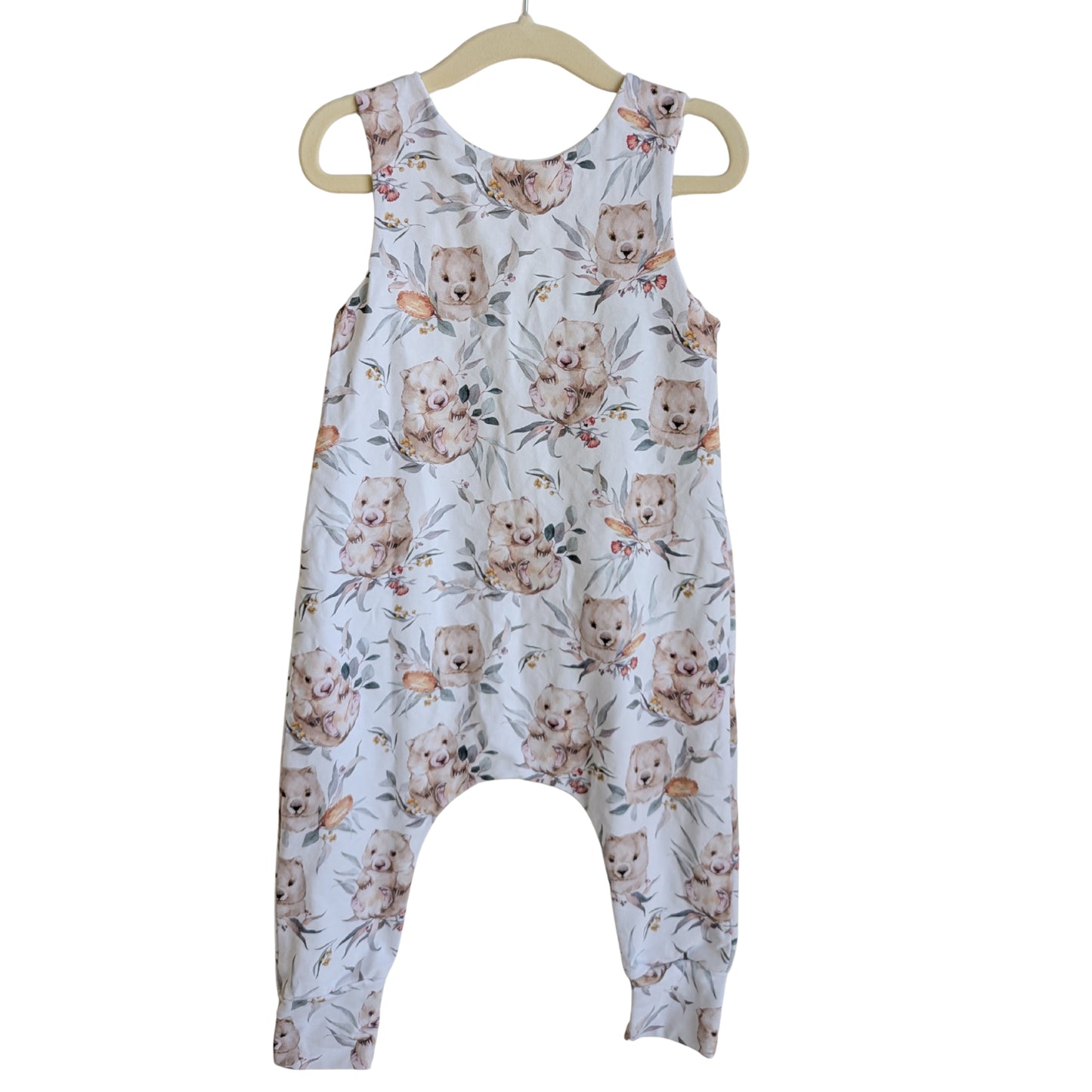 Handmade Wombat Onesie, Size 1