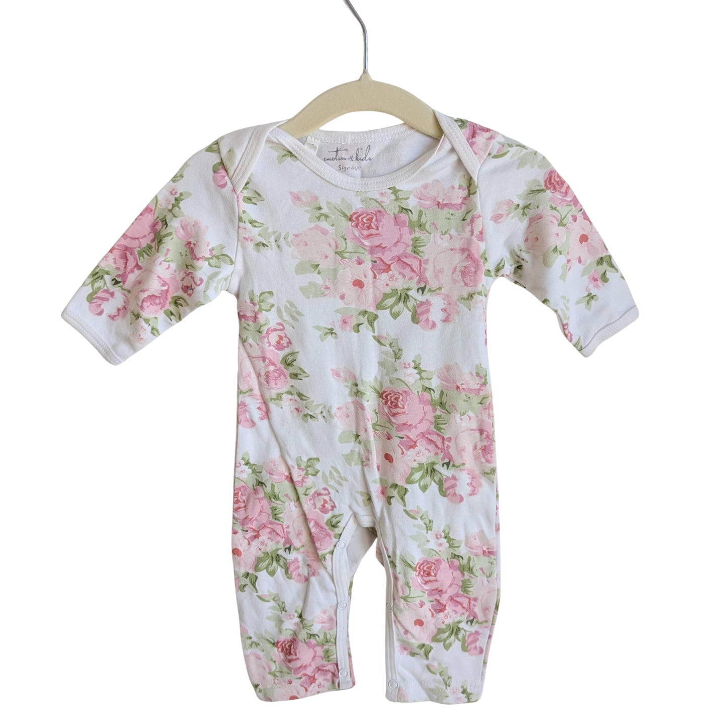 Emotion & Kids Floral Bodysuit, Size 000