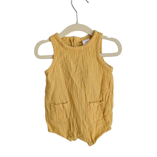 Seed Yellow Romper, Size 000