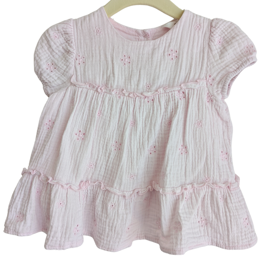 Cotton On Embroided Pink Mini, Size 00