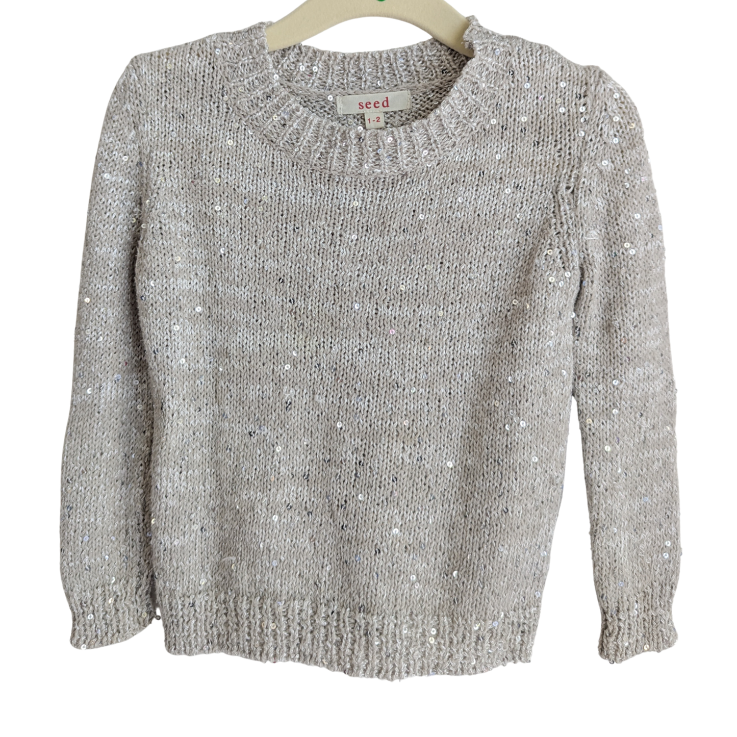 Seed Sequin Sweater, Size 1