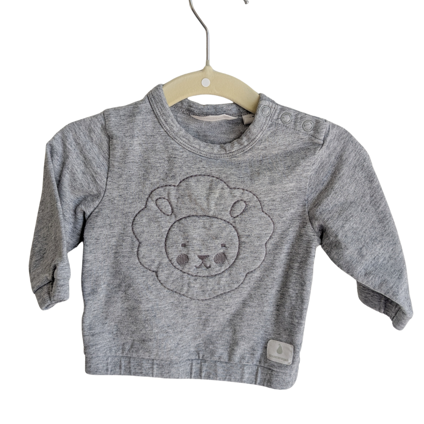 Country Road Embroided Lion Jumper, Size 00