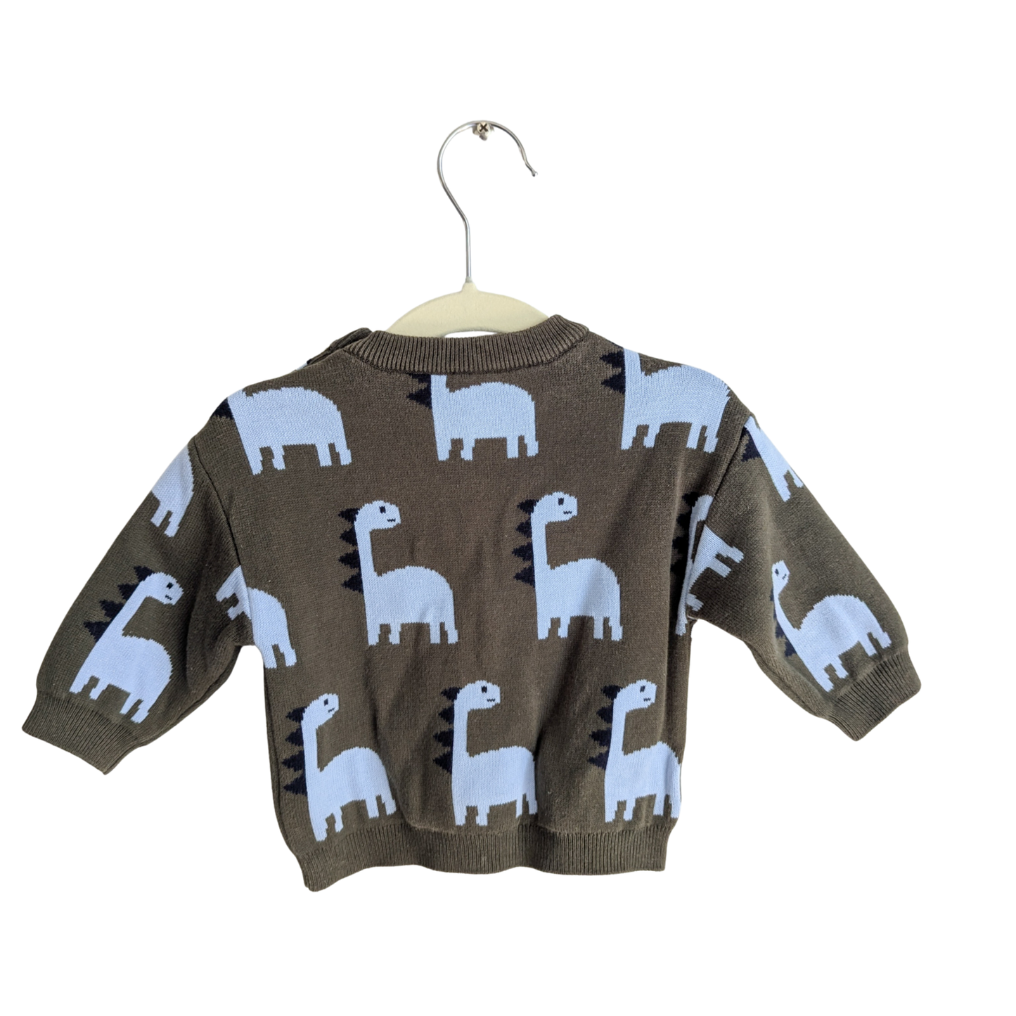 Seed Dinosaur Sweater Green, Size 000