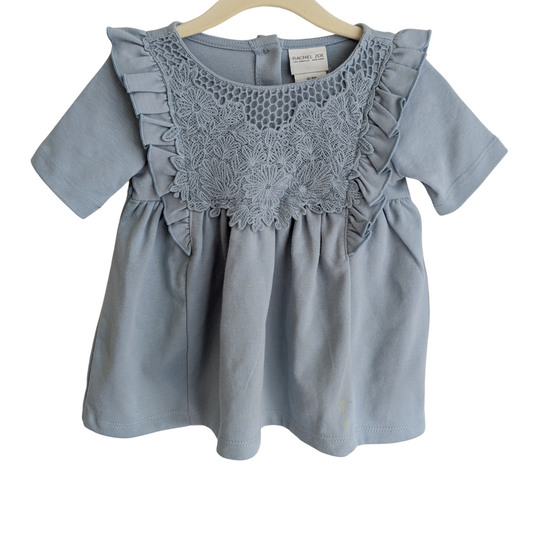 Rachel Zoe Baby Blue Floral Dress, Size 18 Months