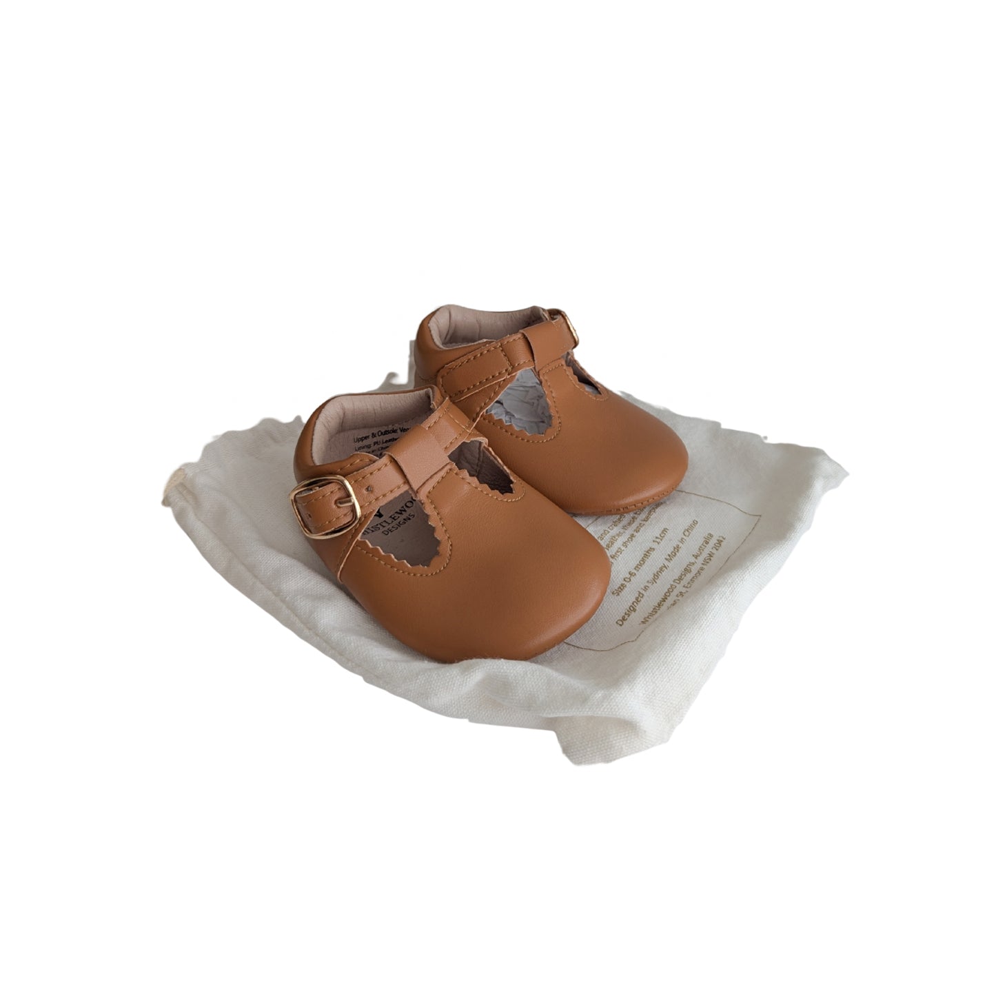 Whistlewood Vegan Leather Sandals, Size 0-6 Months